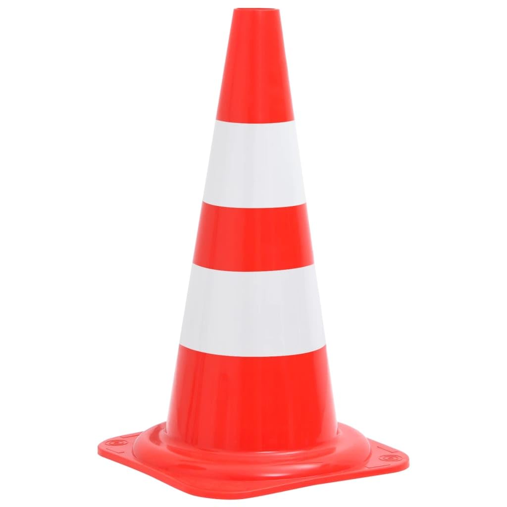 vidaXL Verkehrskegel Reflektierend Rot 50 cm 20 Stk