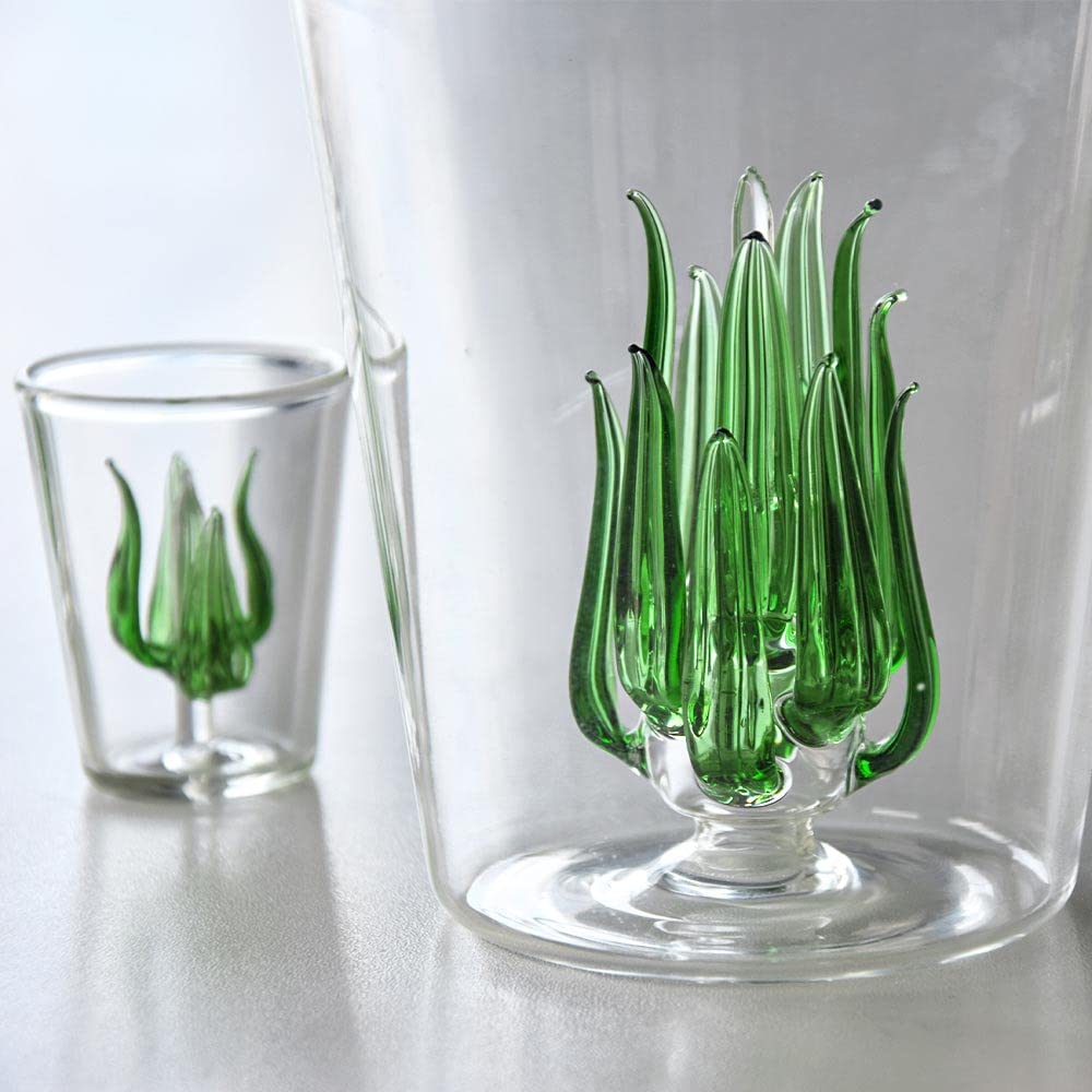 Mikamax Tequila Decanter Set 840 ml 4 Shotgläser