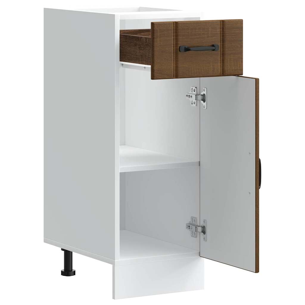 vidaXL Lucca Küchen-Unterschrank Braune Eiche 40x46x81,5 cm Holz