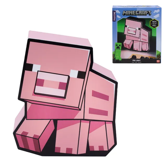Paladone Lighting Minecraft Schwein 2D Leuchte Black 16 cm