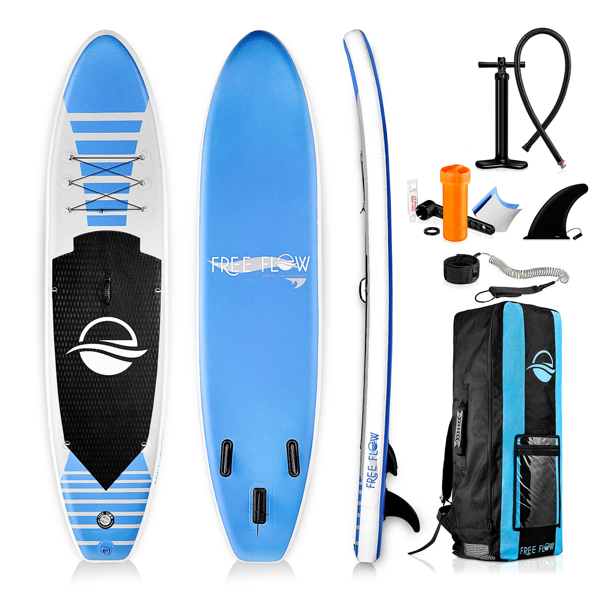 Serenelife SUP Board aufblasbar Aqua 126 Zoll Stand Up Paddle