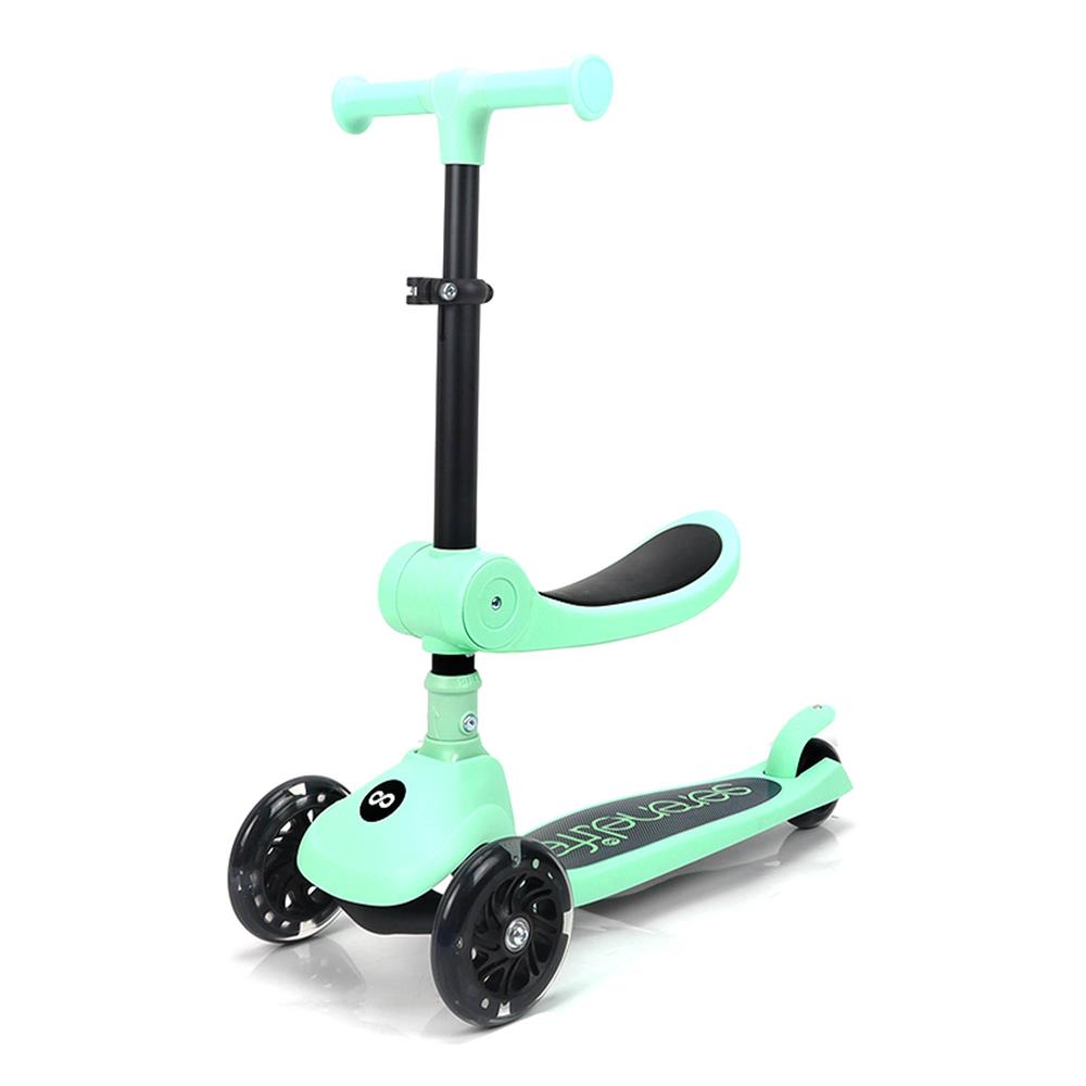 Serenelife Scooters Kinderroller 3 Räder mint mit LED