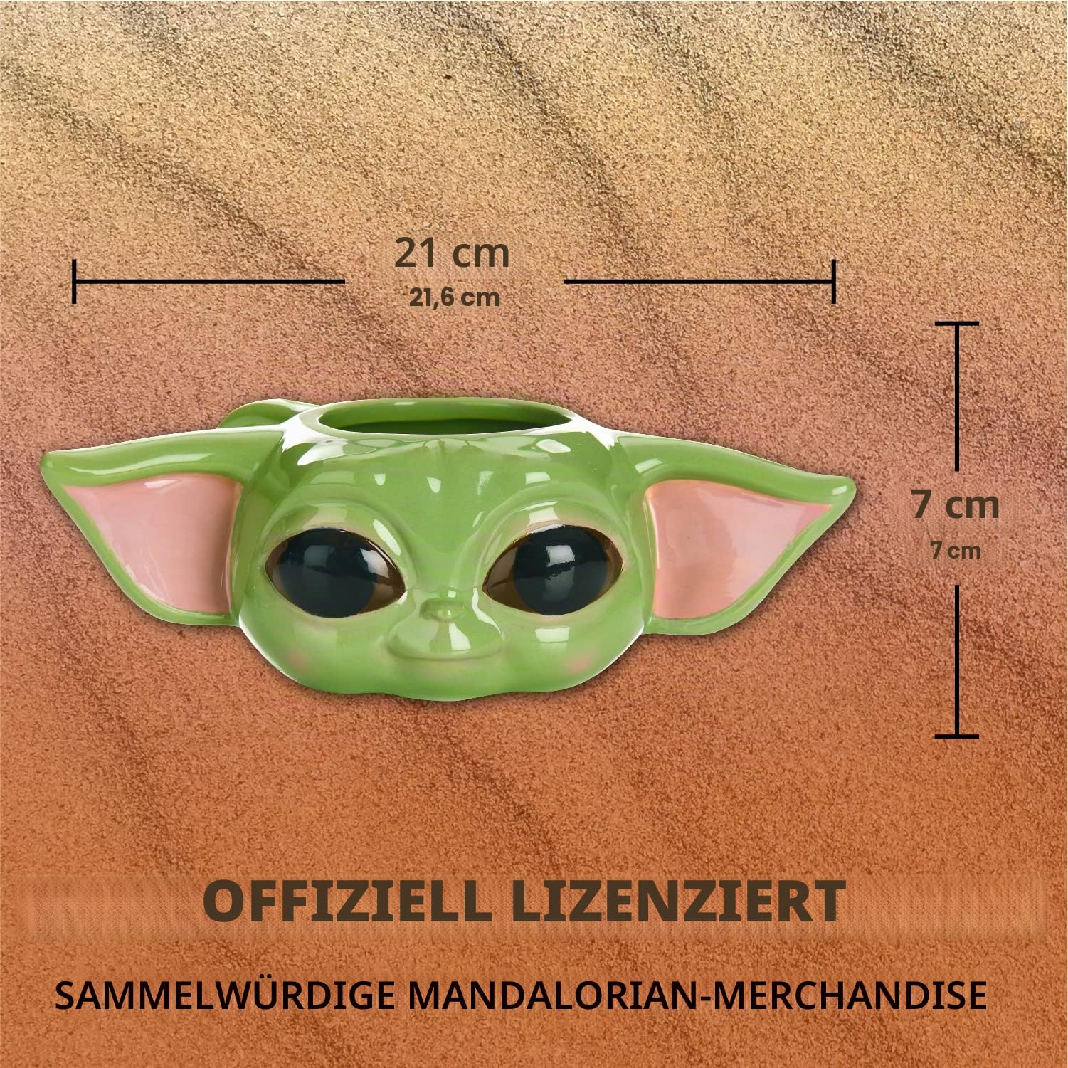 Paladone Mandalorian Grogu Becher Porzellan 300ml Star Wars