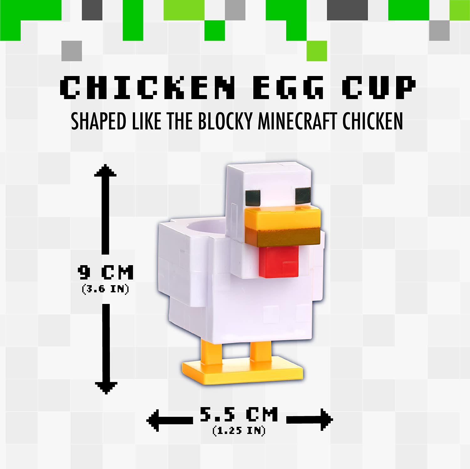Paladone Minecraft Eierbecher Toastschneider Huhn Set