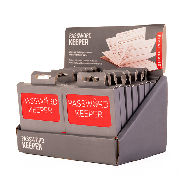 Kikkerland Home Password Keeper Passwortbuch für 60 Passwörter