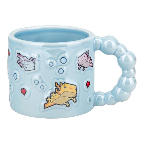 Paladone Minecraft Axolotl Tasse Keramik Blau 400 ml