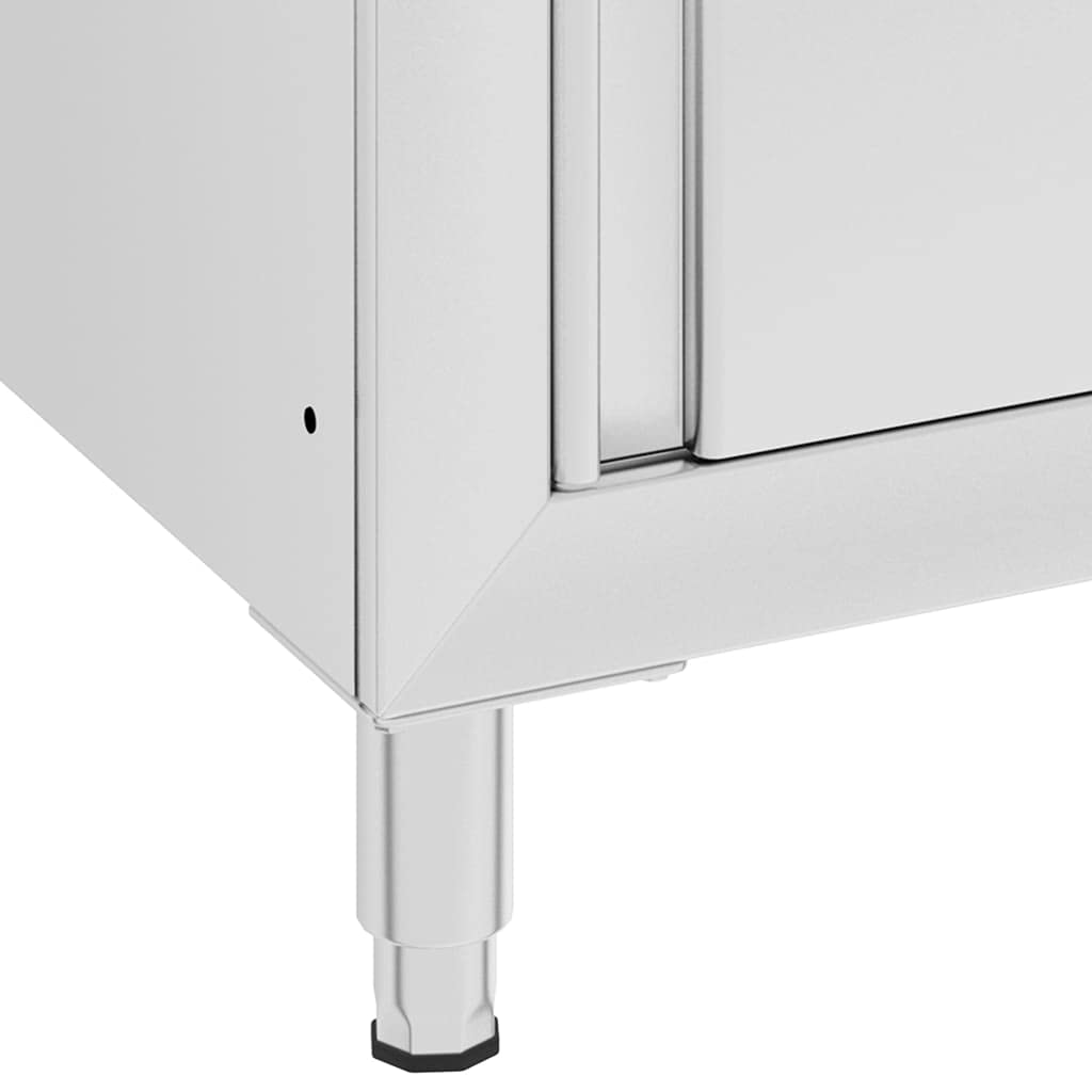 vidaXL Gastro Küchenschrank Edelstahl 60x60x96 Abtropffläche