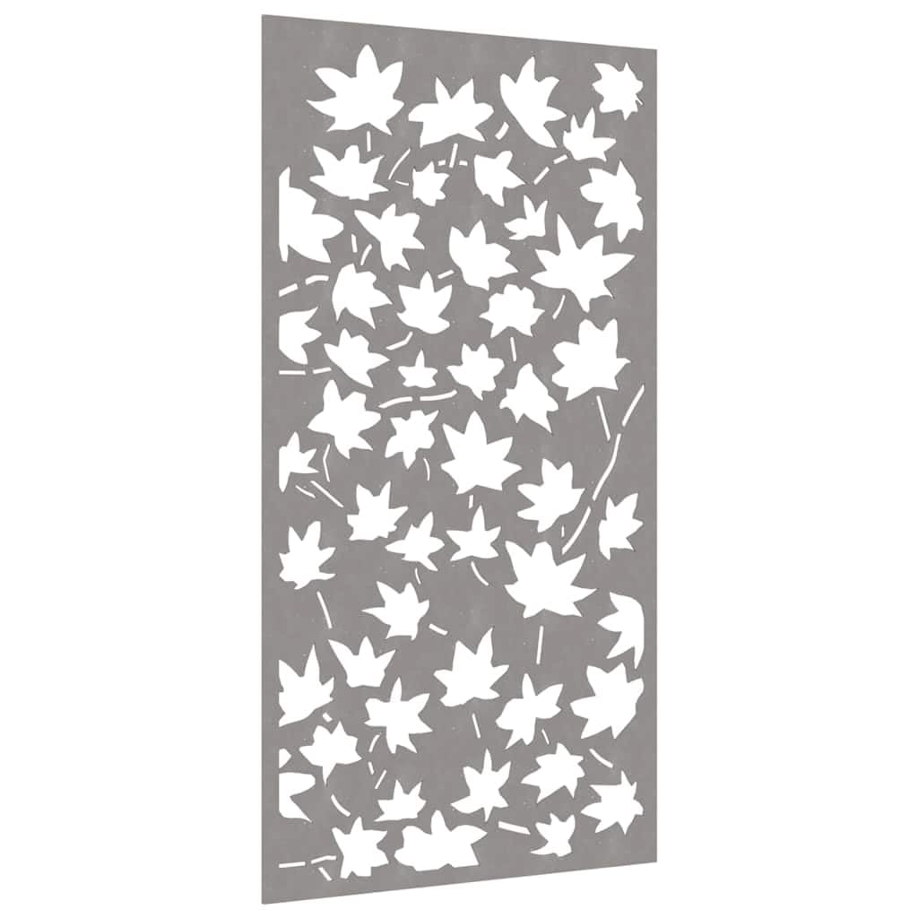 vidaXL Garten Wanddeko 105x55 cm Ahornblatt Cortenstahl