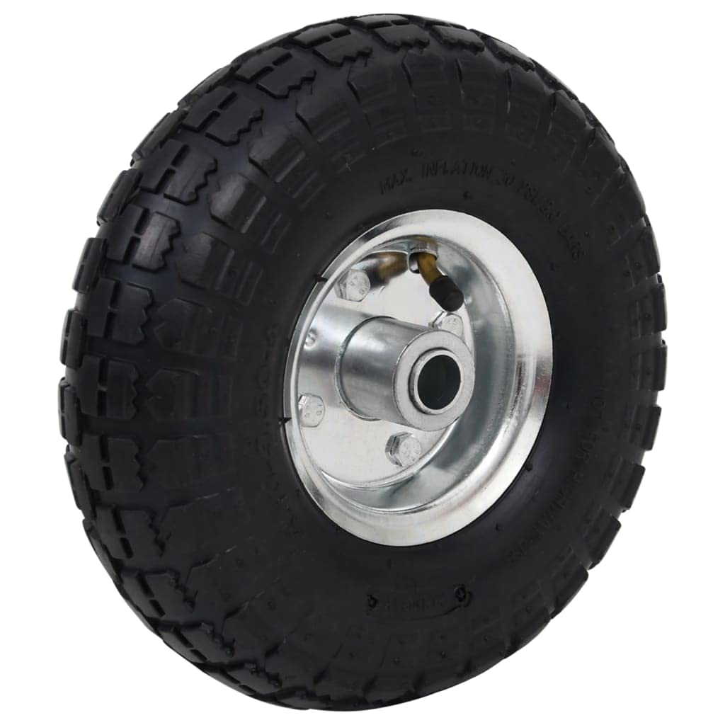 vidaXL Sackkarrenrad 4.10/3.50-4 Gummi 2 Stück 260x83 mm