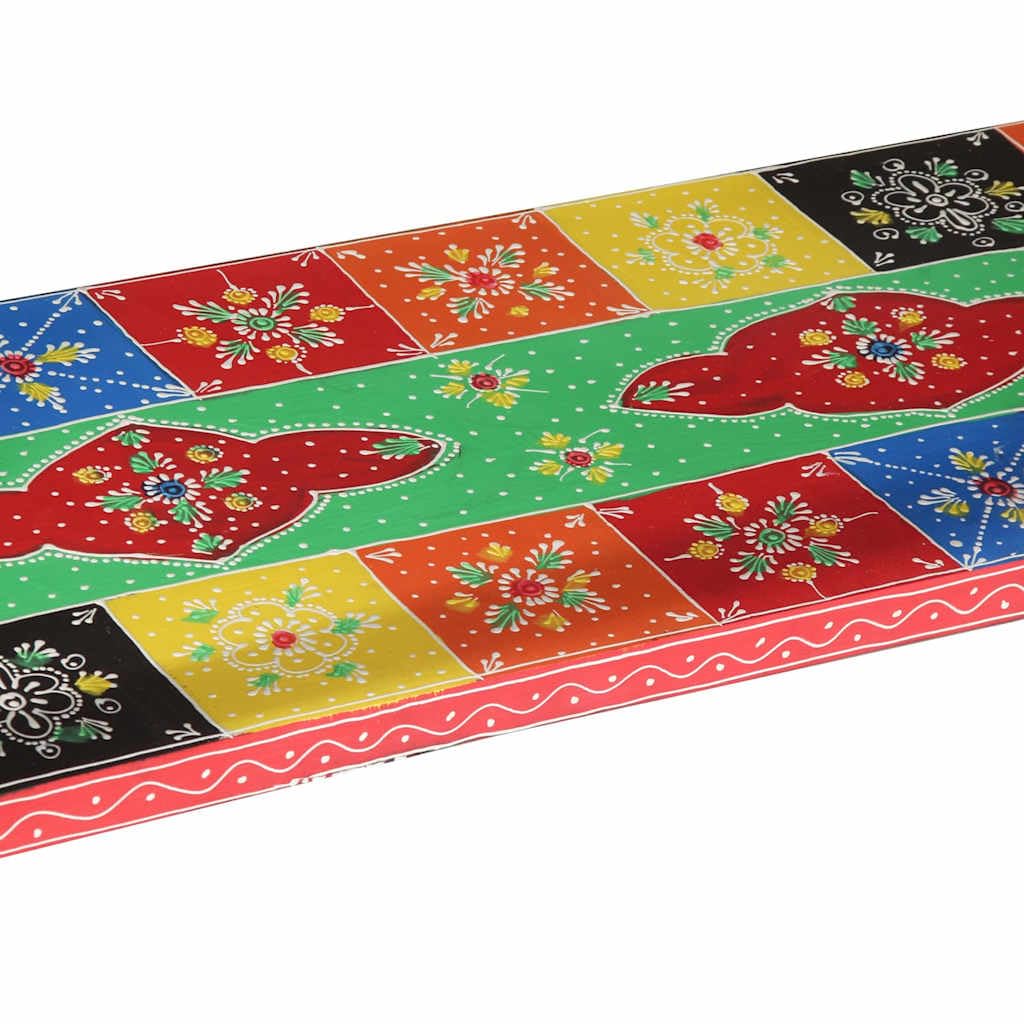 vidaXL Konsolentisch Mehrfarbig 100x30x77 cm Mangoholz