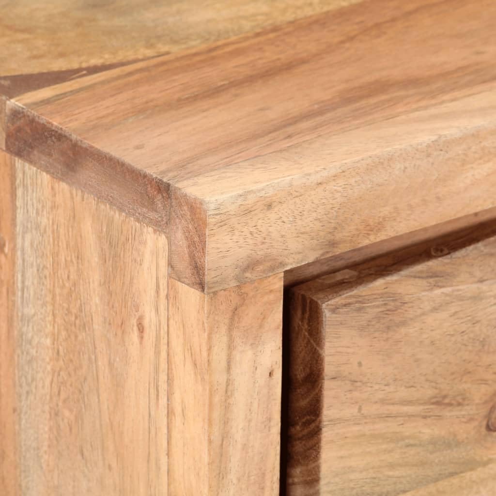 vidaXL Konsolentisch Akazie 100x35x76 cm 2 Schubladen Naturkante