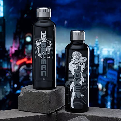 Paladone Batman Trinkflasche Edelstahl schwarz 500 ml Joker