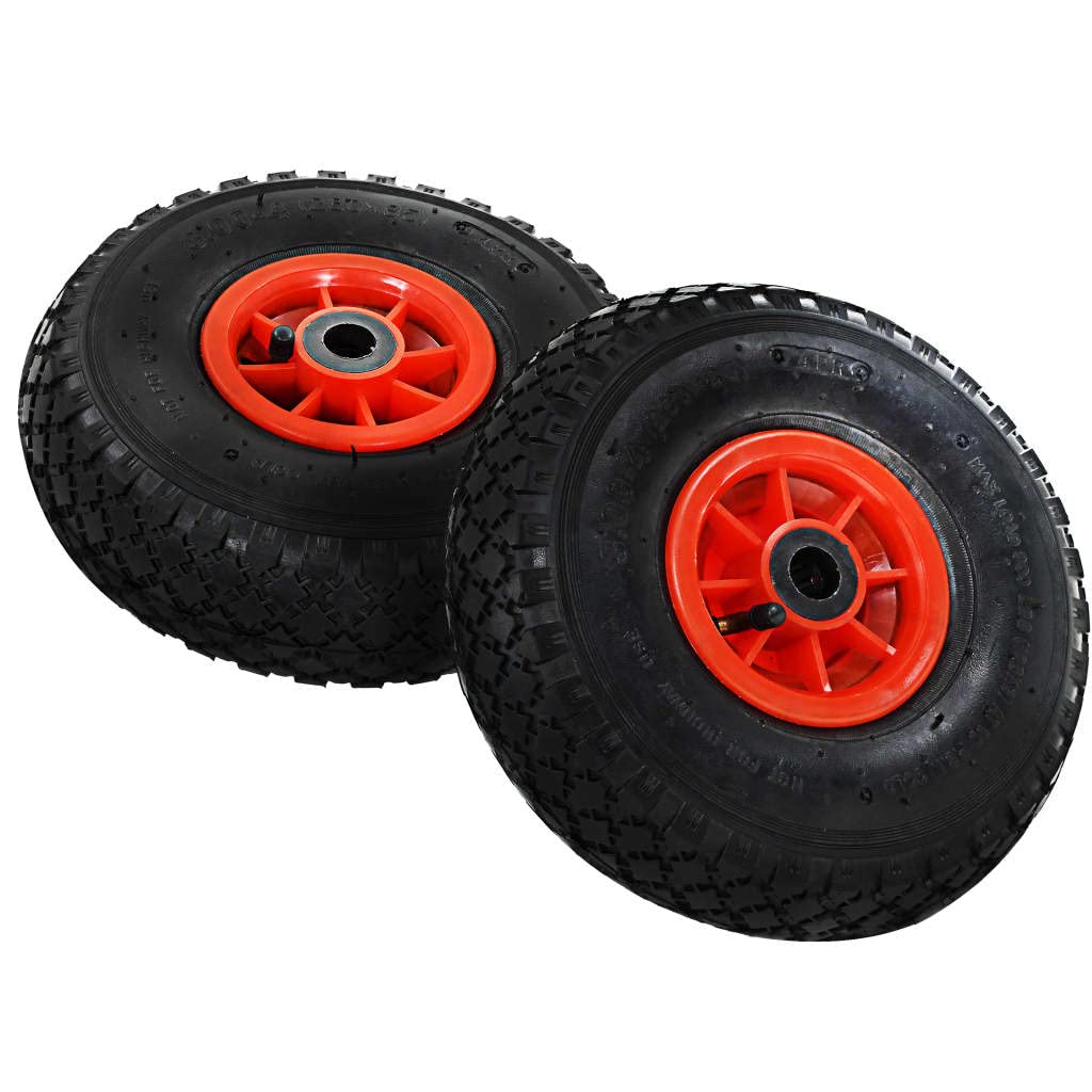 vidaXL Sackkarrenräder 3.00-4 Gummi 245x82 2 Stück