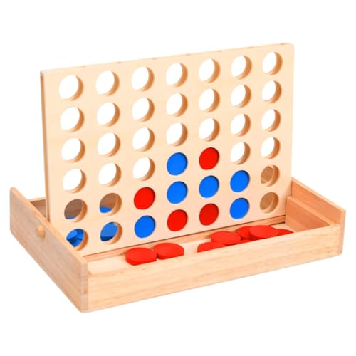 vidaXL Vier gewinnt Spiel 24x15x4 cm Massivholz