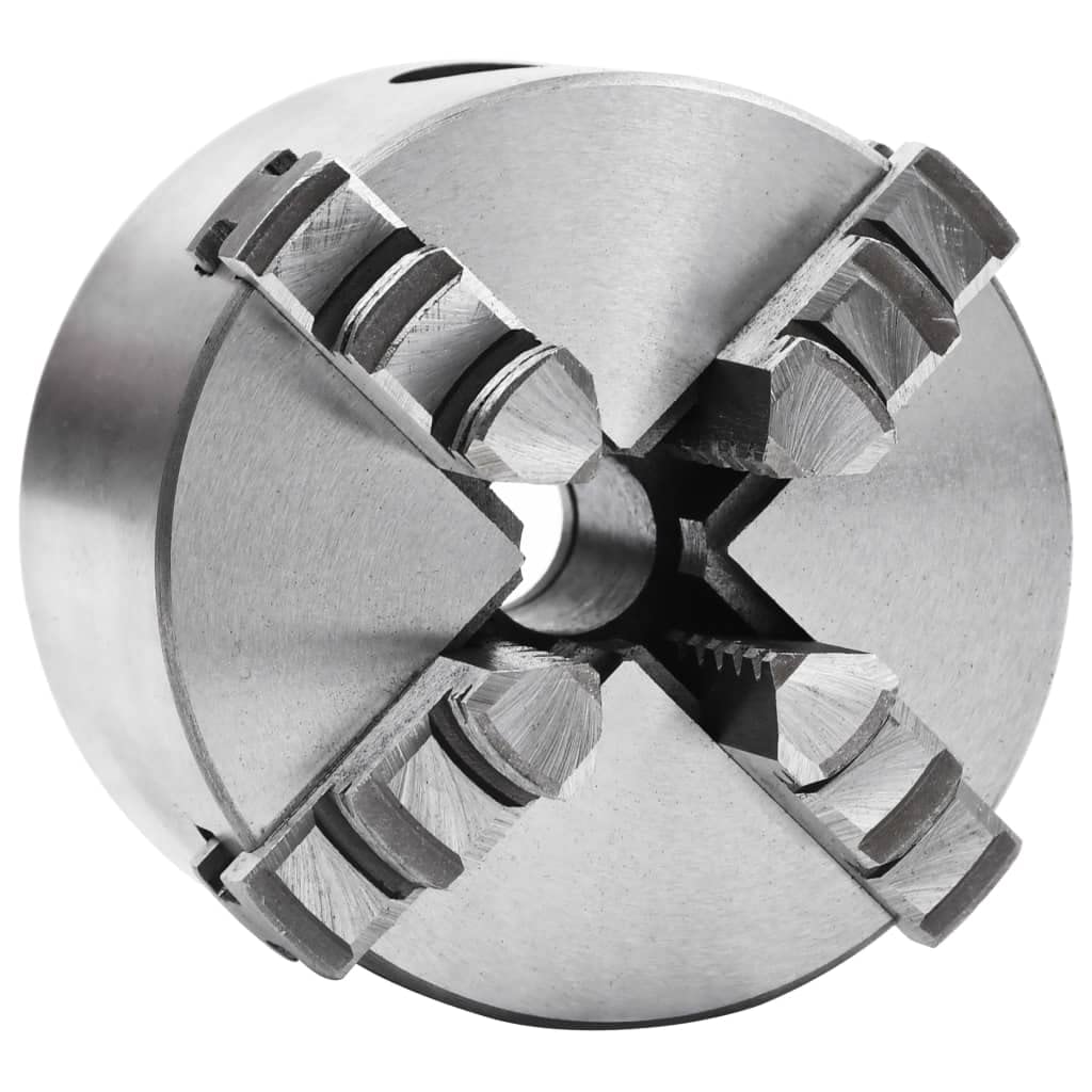 vidaXL Drehfutter 4-Backen Selbstzentrierend 80 mm Stahl