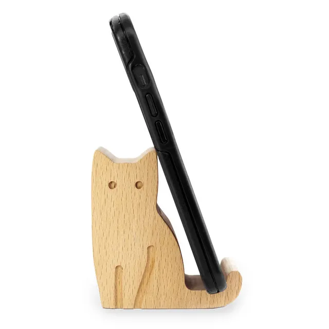 Kikkerland Cat Phone Stand Handyhalter Katze Schwarz