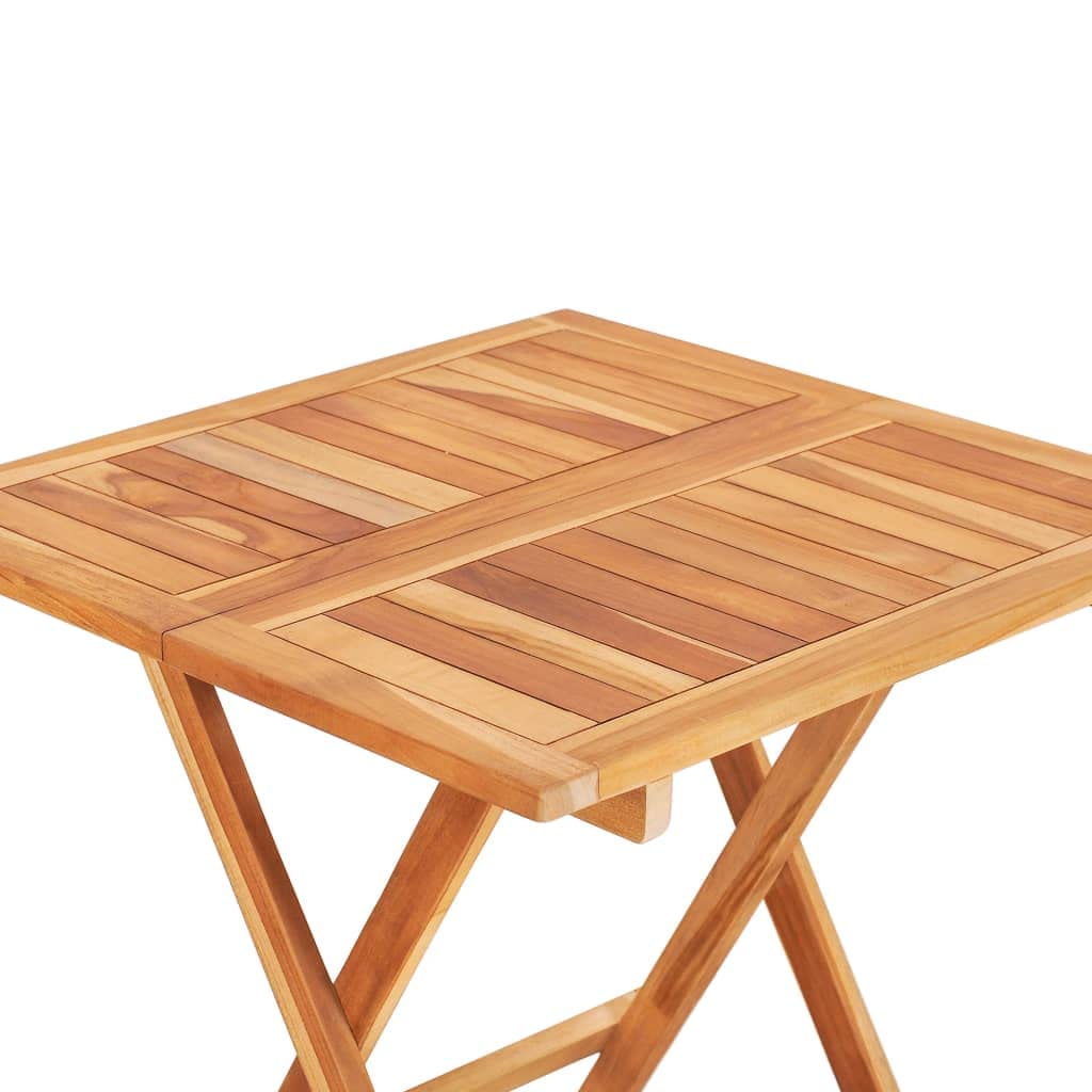 vidaXL Teak Bistroset 3-tlg. Klappbar Gartenset Massivholz