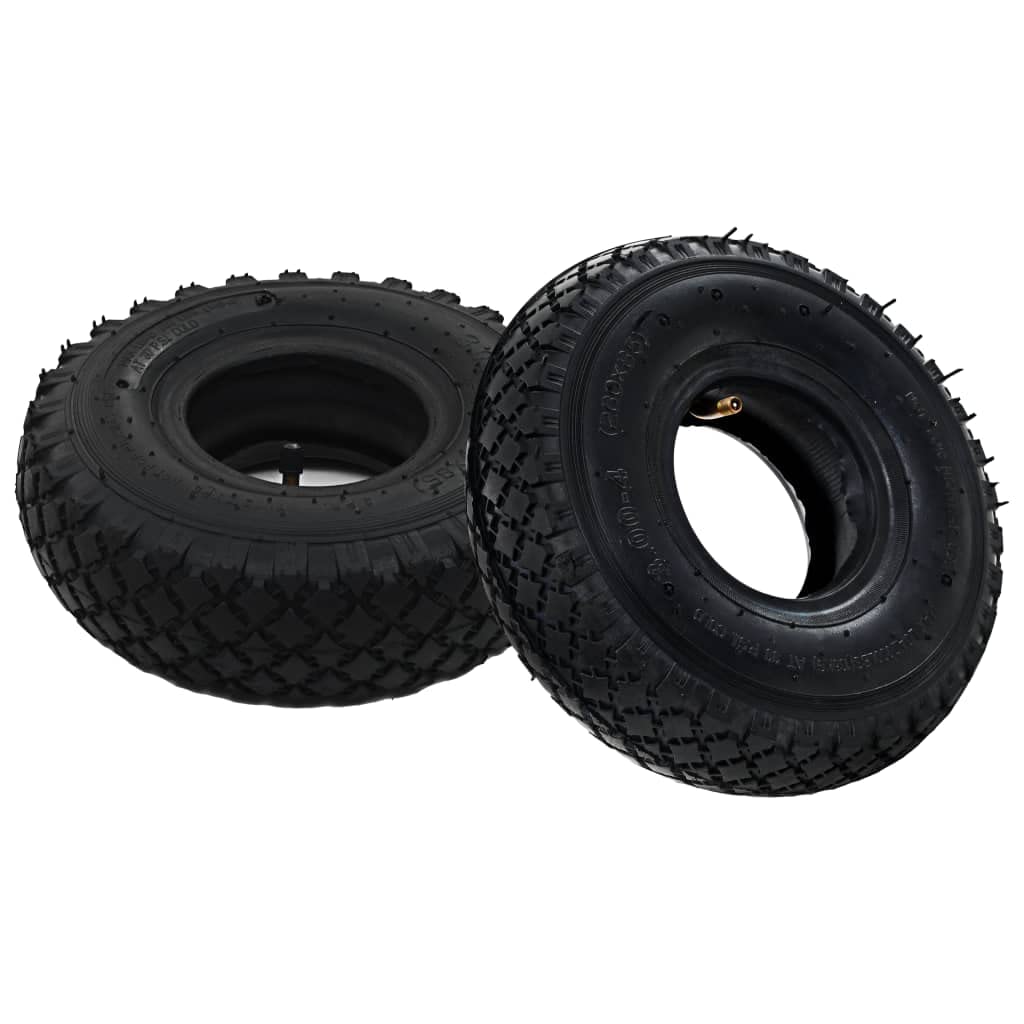 vidaXL Reifen 3,00-4 260x85 Sackkarre 2 Reifen 2 Schläuche