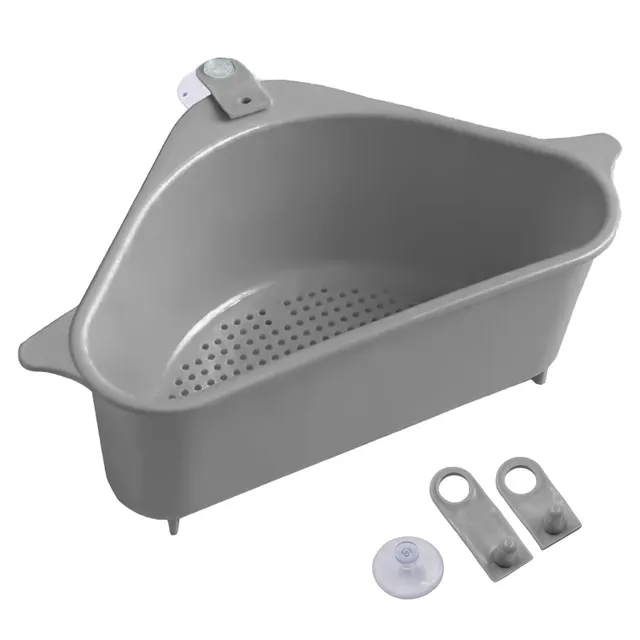 Intirilife Spülbeckensieb Filterkorb grau Kunststoff 24 cm