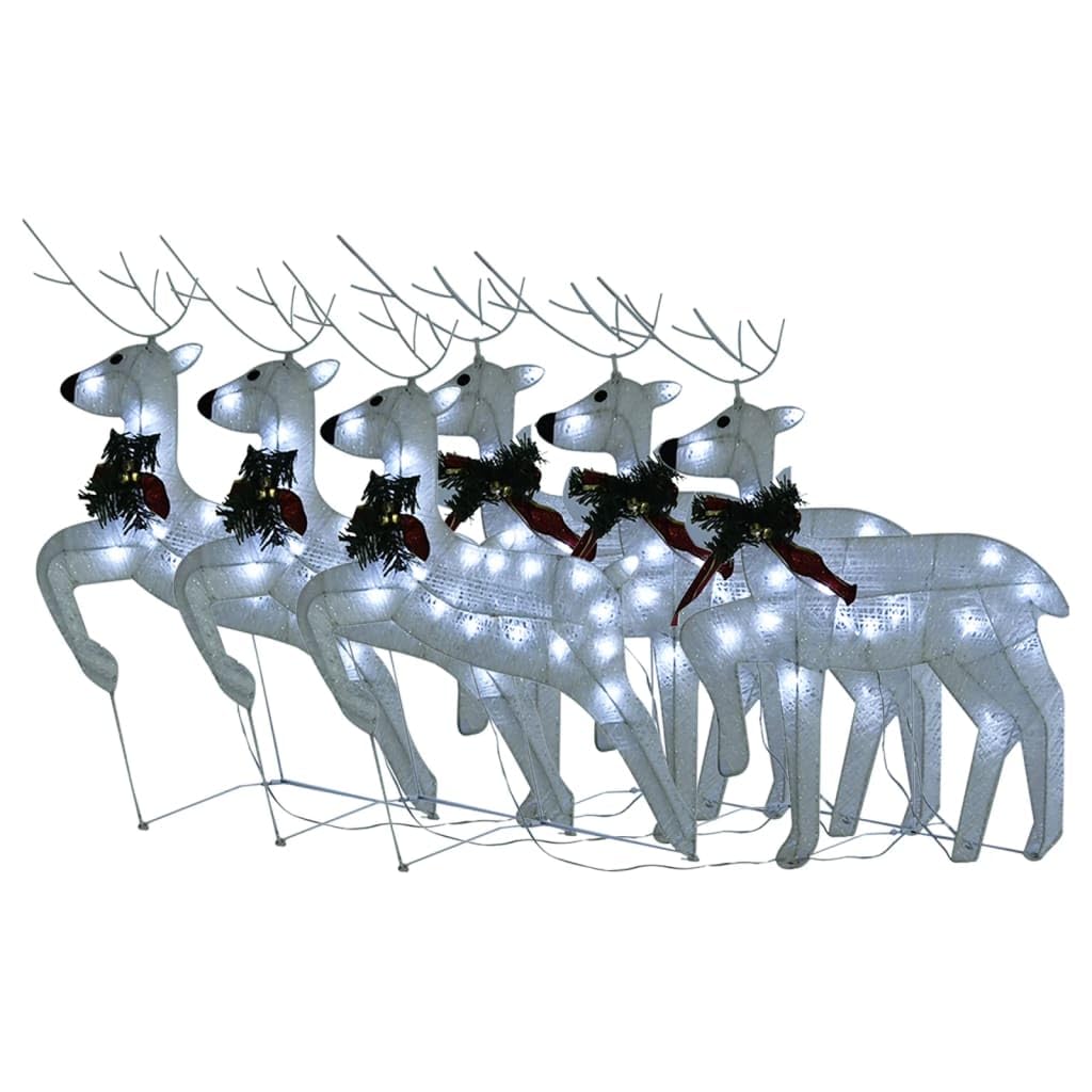 vidaXL LED-Rentiere 2 Stk. Gold 40 LEDs 64 cm Deko