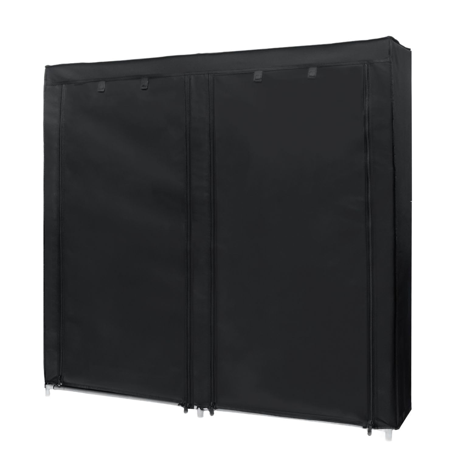 Intirilife Faltschrank Aschgrau 116,5x30x114 cm mit 12 Fächern