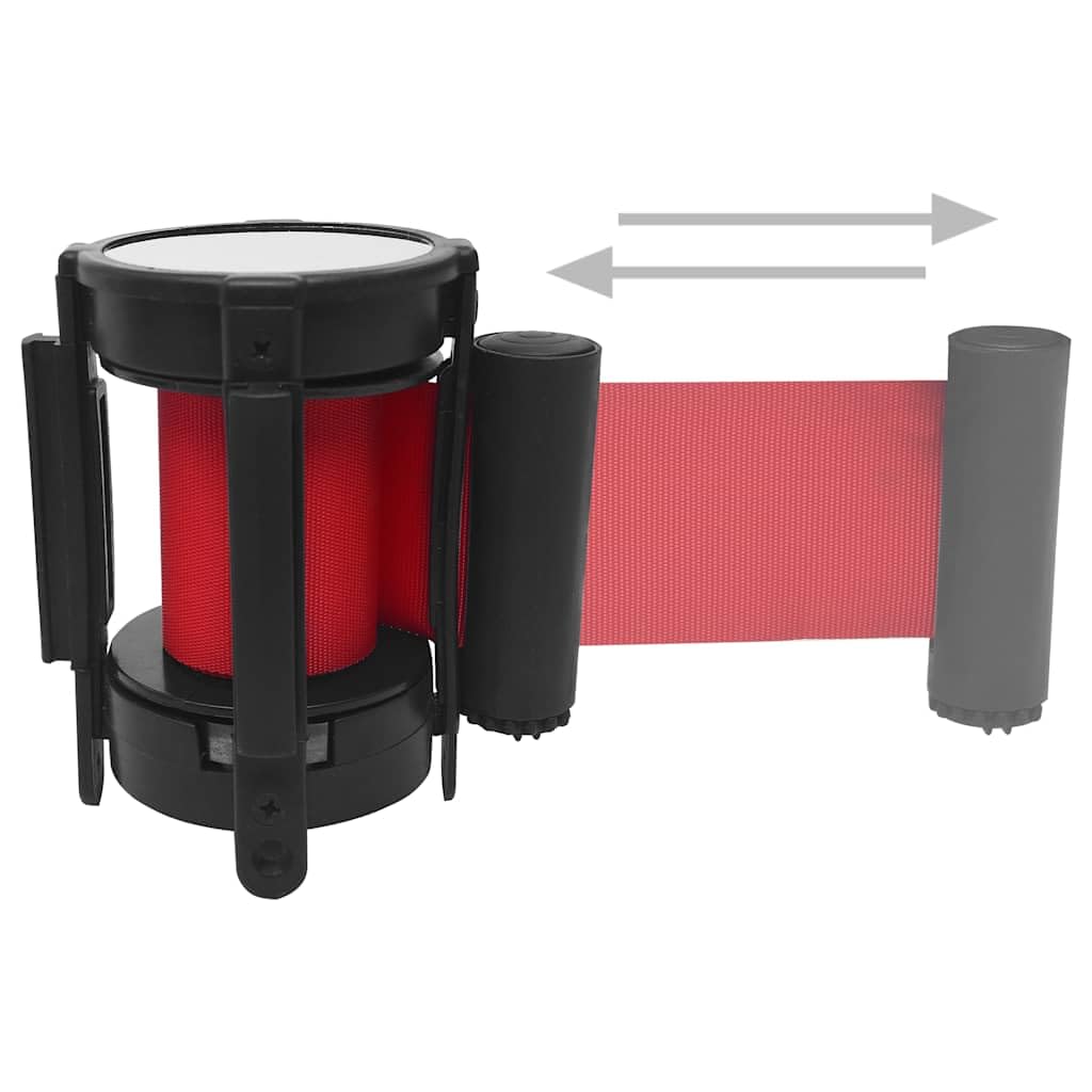 vidaXL Gurtkassette 200 cm rot-schwarz Ersatzkassette