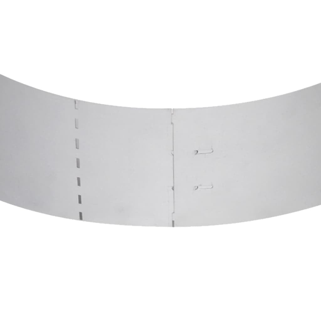 vidaXL Rasenkante Verzinkt Beetumrandung 100x20cm 15 Stk Stahl