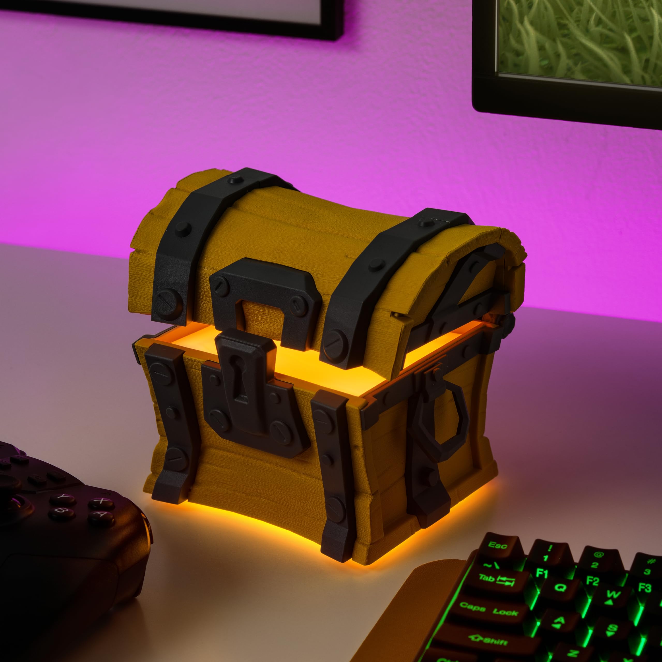 Paladone Lighting Fortnite Truhen-Licht mit Sound batteriebetrieben