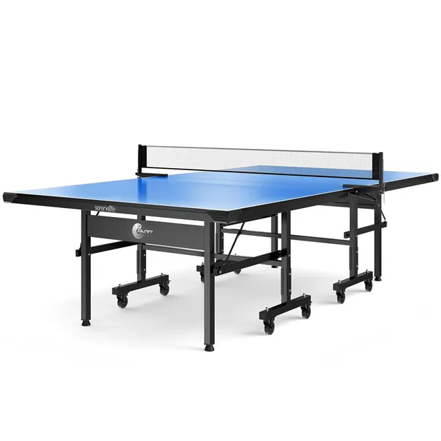 Serenelife Game Tables Tischtennistisch Indoor Blau klappbar