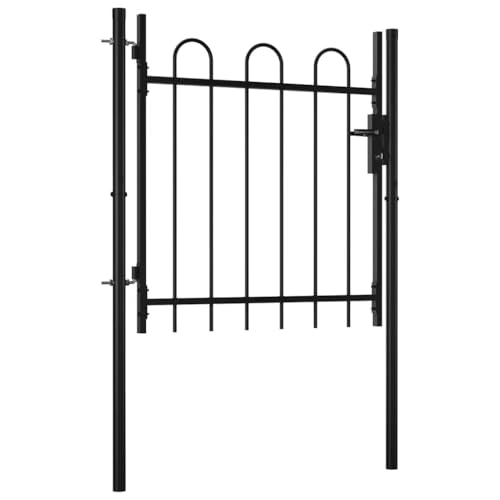 vidaXL Boxtel Gartentor 100x75 cm Stahl Bügelaufsatz