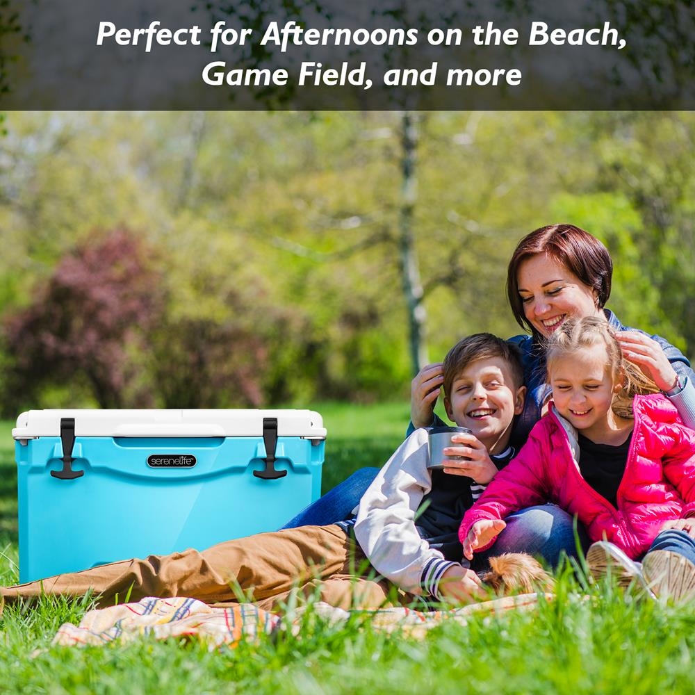 Serenelife Camping Outdoor Kühlbox 75 Qt Blau 5 Tage isoliert