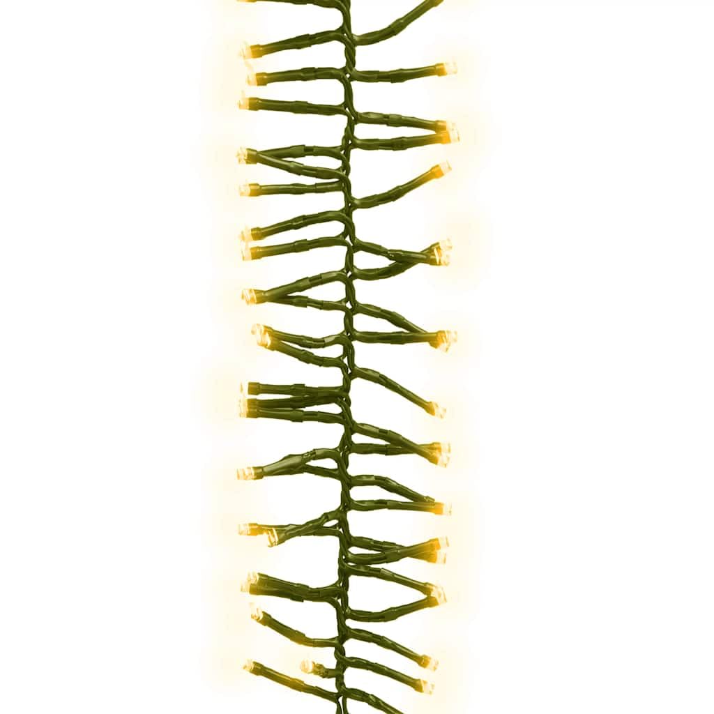 vidaXL LED Lichterkette 400 LEDs Warmweiß 7,4 m