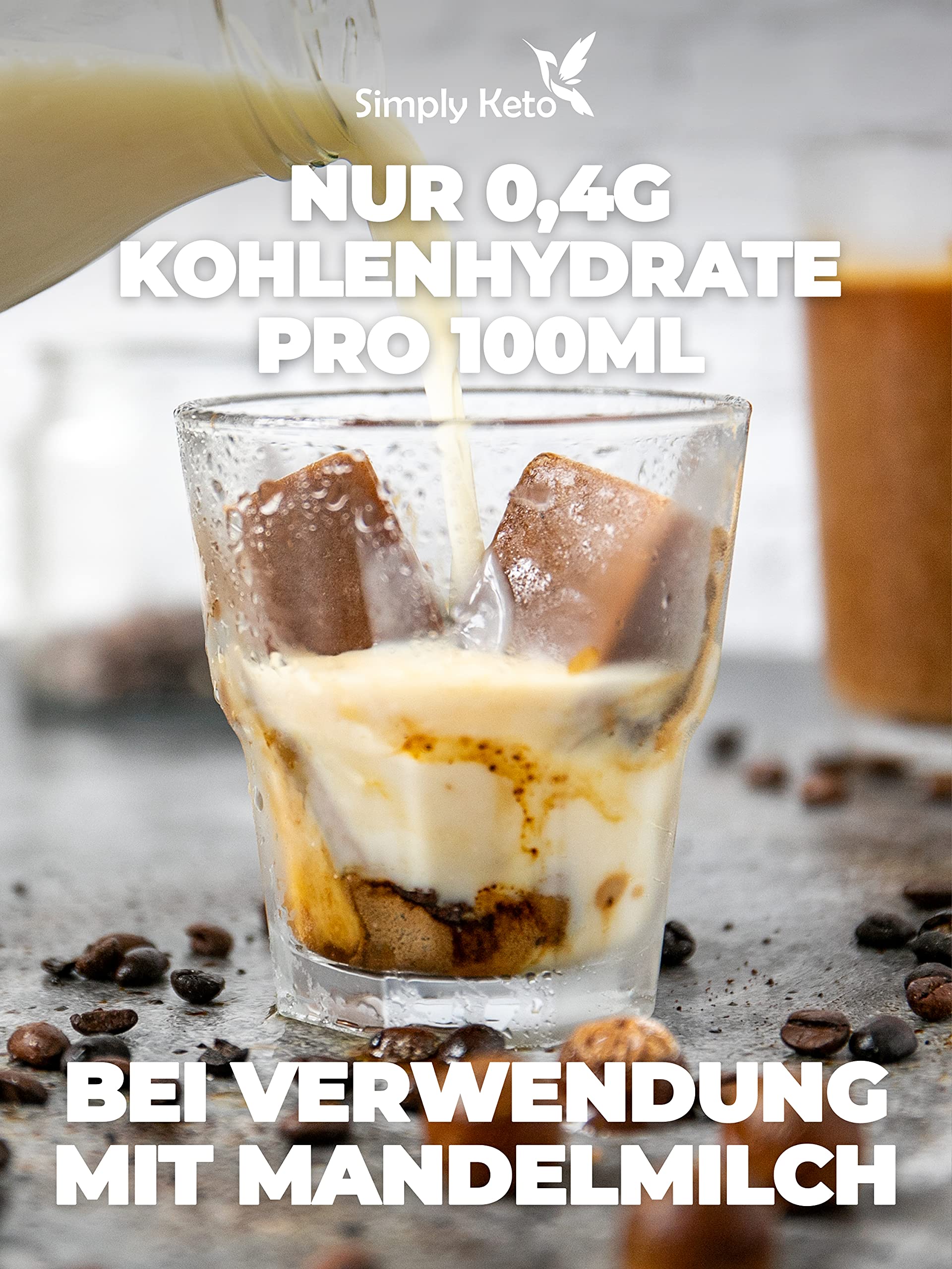 Simply Keto Frappé Eiskaffee Pulver 200g ohne Zucker