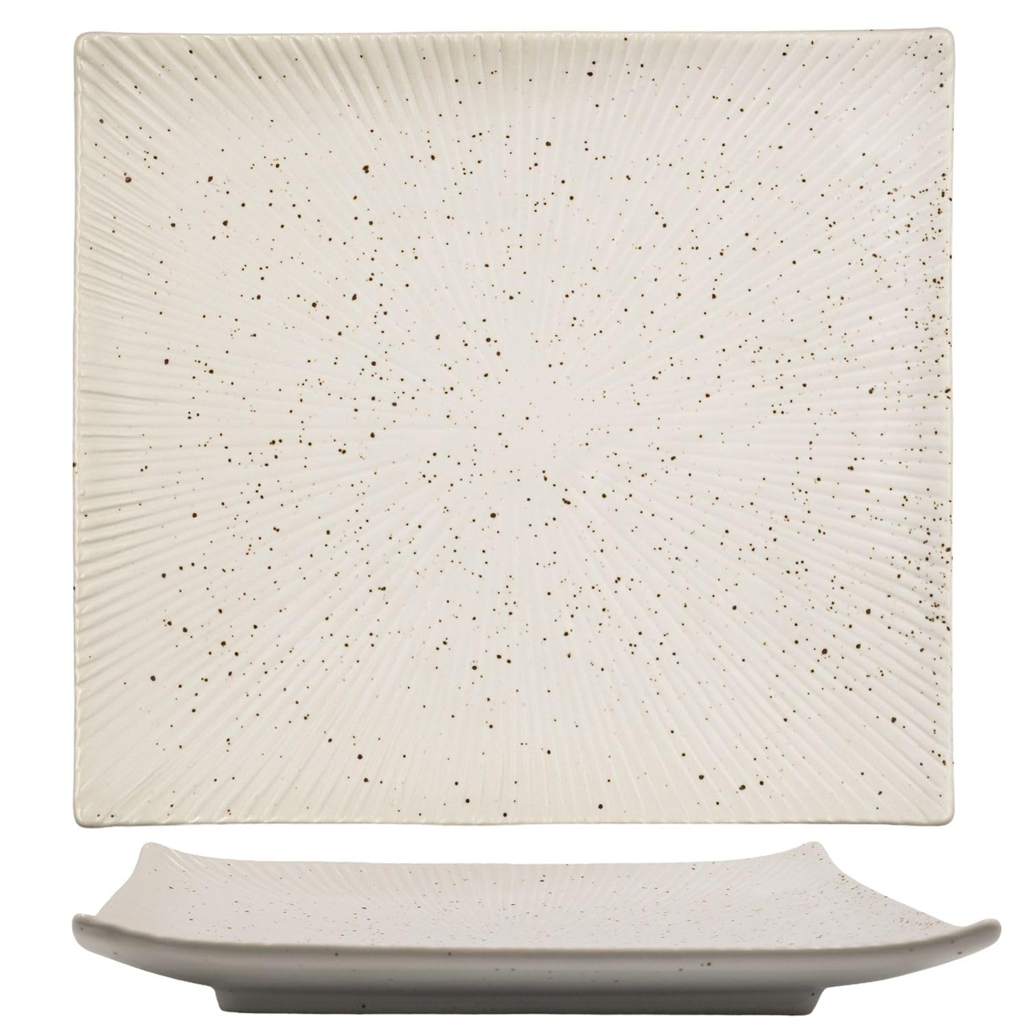 Intirilife Sushi Platte Weiß Porzellan 26 cm 1 Teller