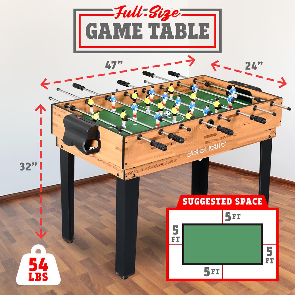 Serenelife Game Tables Multispieltisch 4-in-1 mit Zubehör