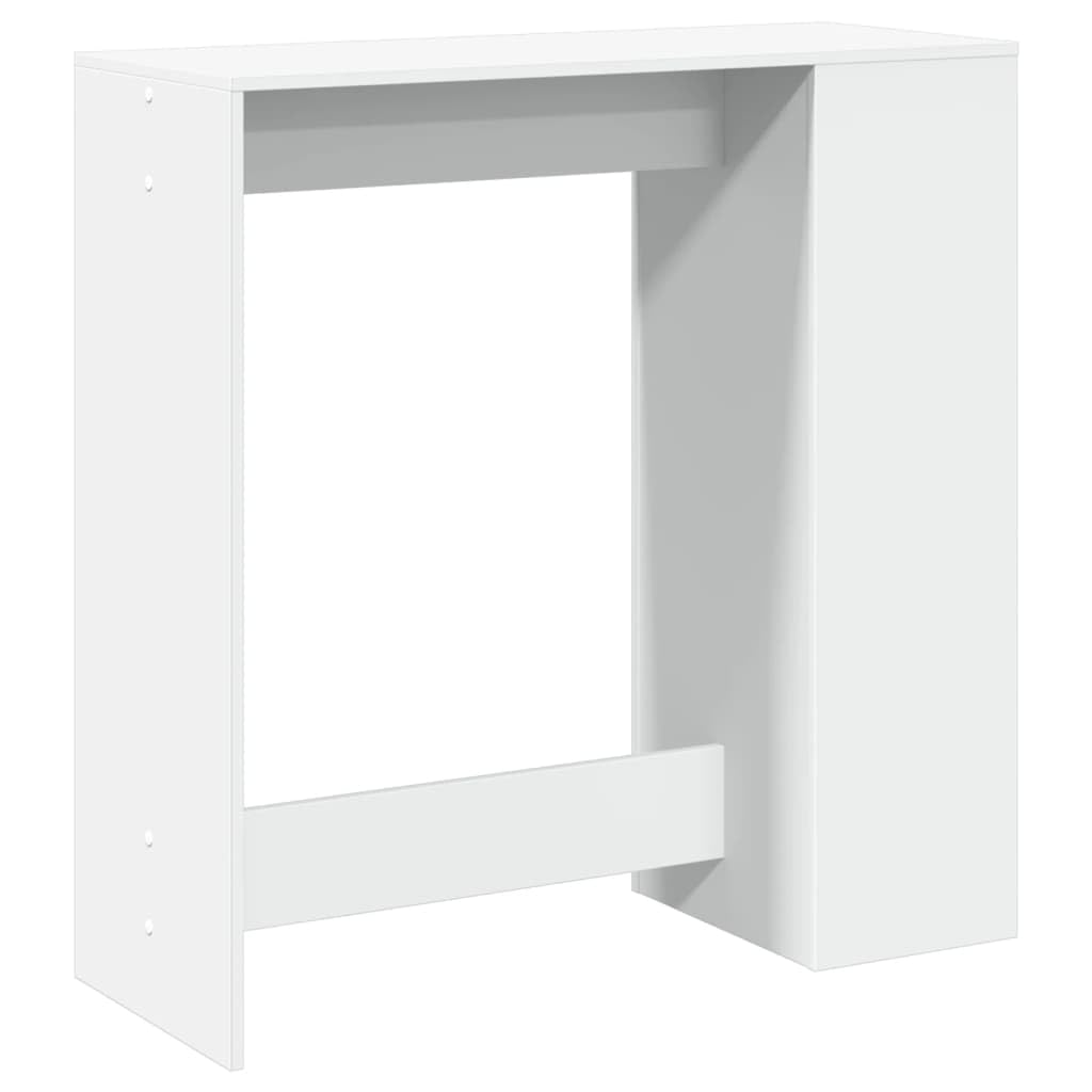 vidaXL Bartisch Weiß 101x40x103,5 cm Holzwerkstoff mit Regal