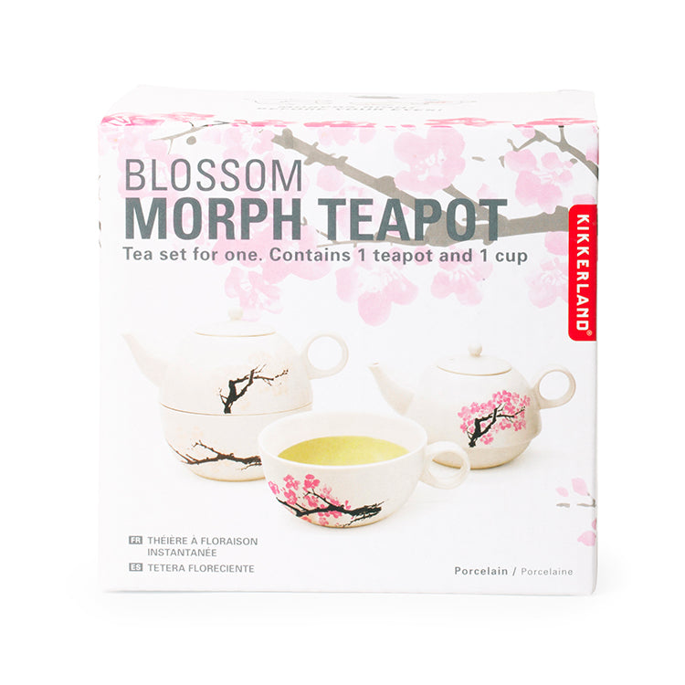 Kikkerland Kitchen Blossom Morph Teapot Teekanne mit Tasse