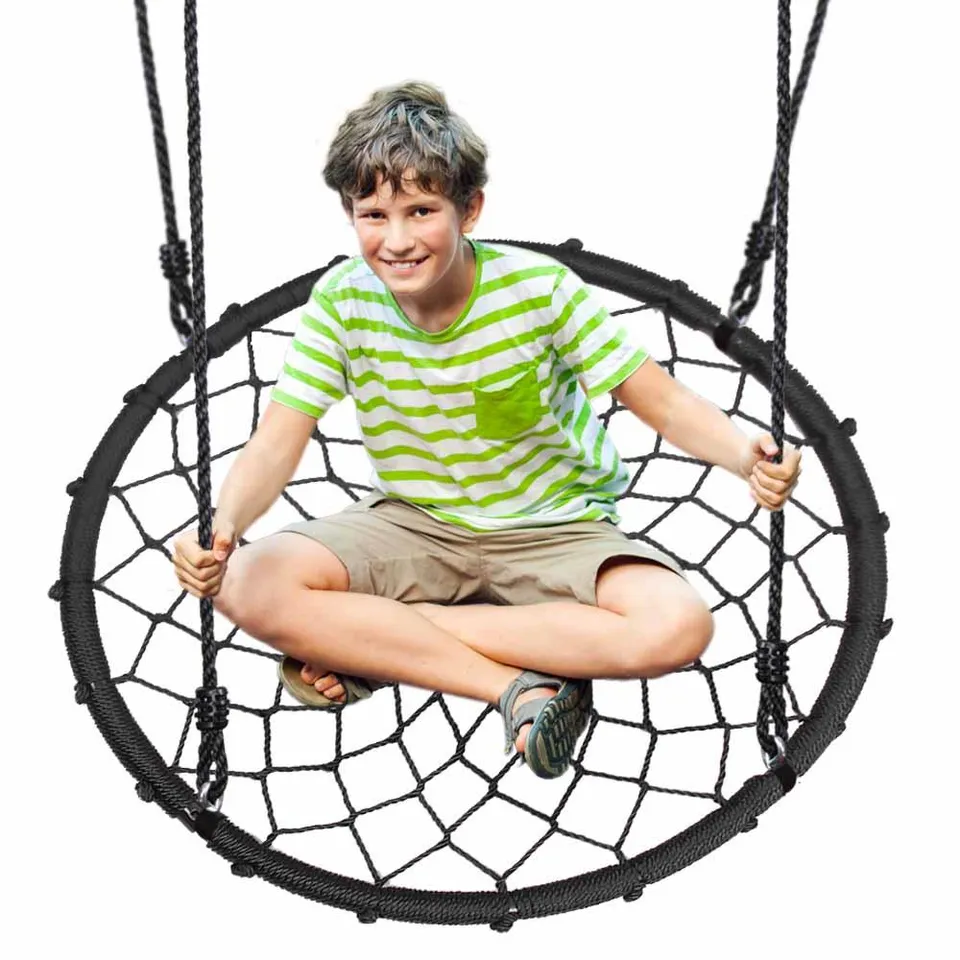 Serenelife Spider Swing Netzschaukel blau 100cm wasserdicht