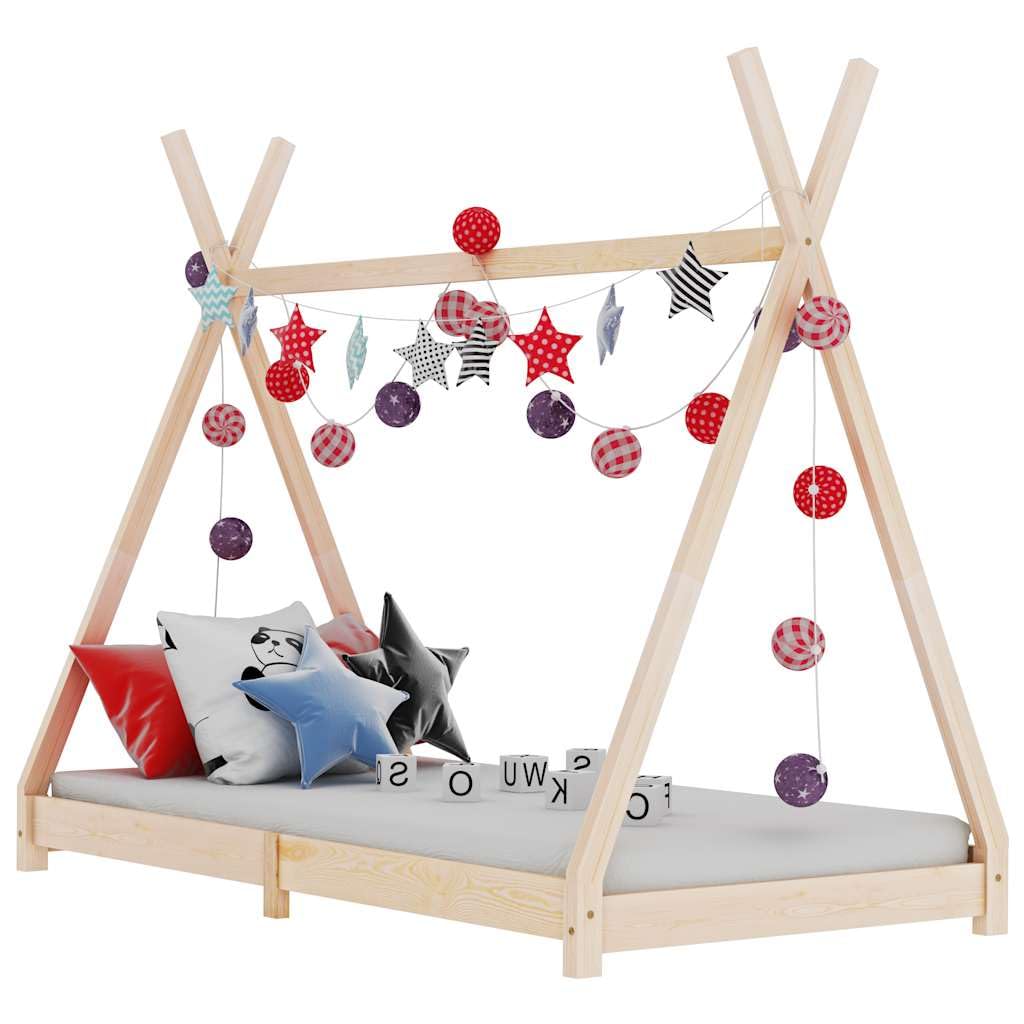 vidaXL Baby & Kleinkind Hausbett Kinderbett 80x160 Kiefer massiv