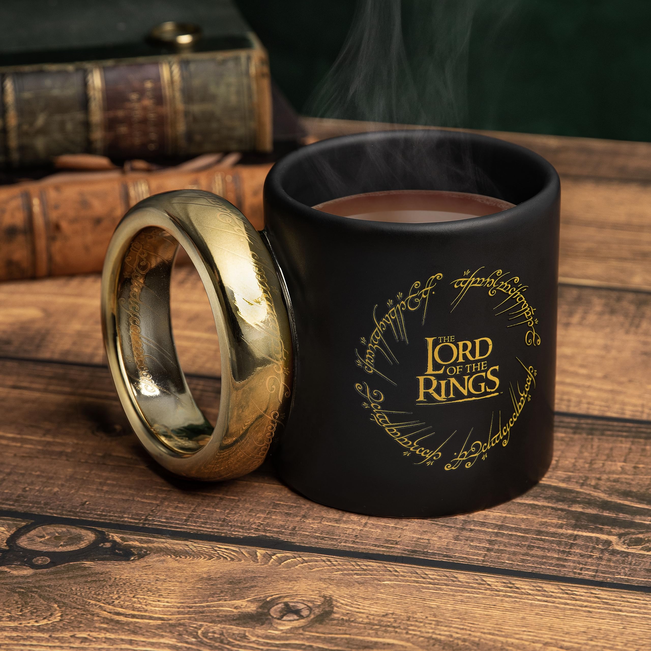 Paladone Herr der Ringe Eine Ring Becher 500 ml Keramik gold