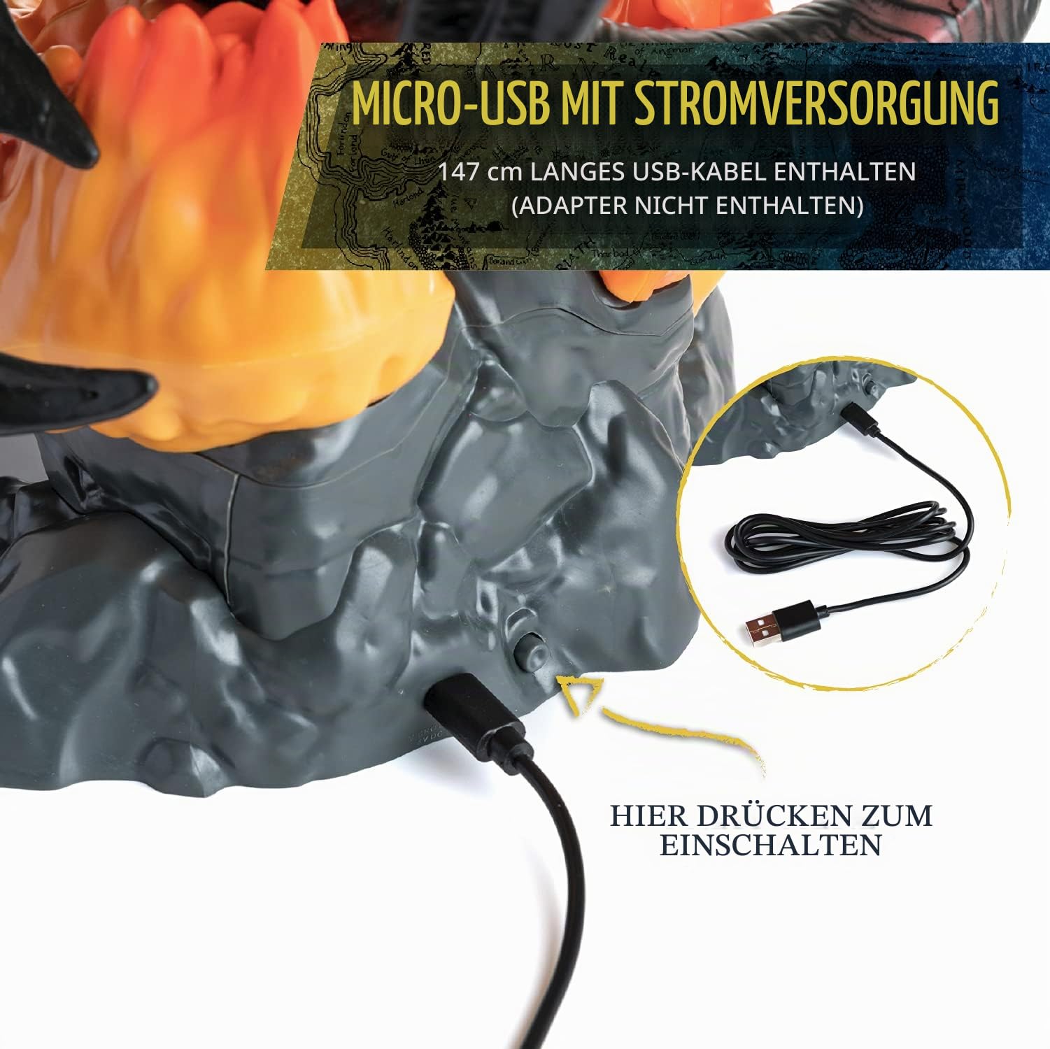 Paladone Balrog vs Gandalf Lampe 37 cm Herr der Ringe USB