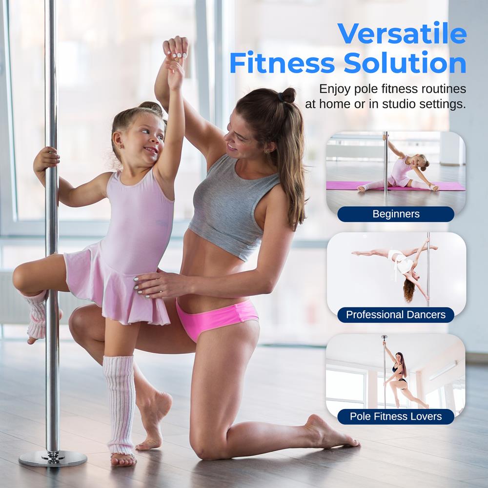 Serenelife Fitness SLDPCH Poledance Stange Chrom