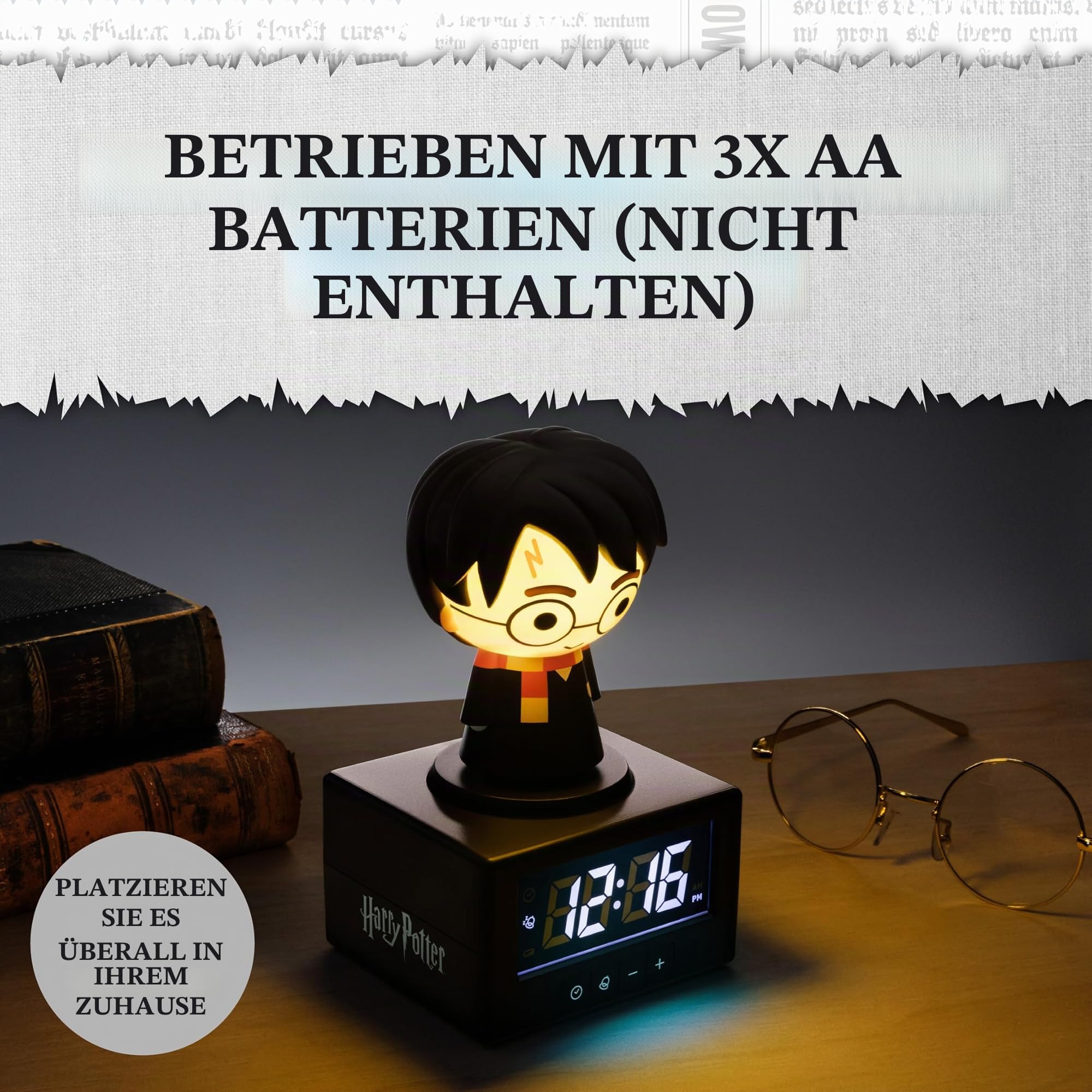 Paladone Harry Potter Digitaler Wecker 17 cm mit Licht