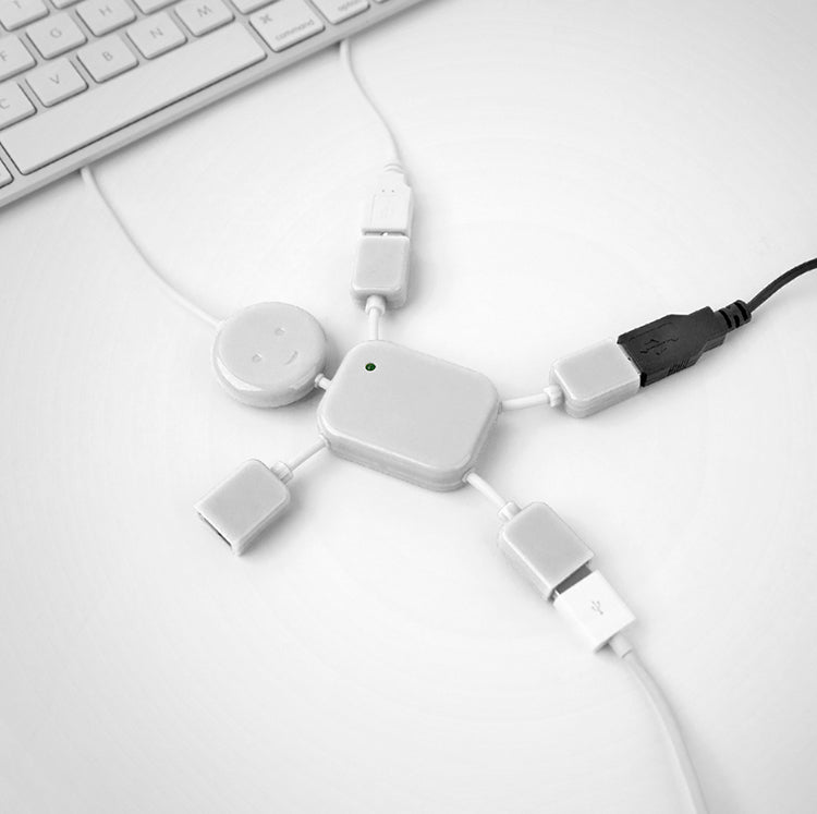 Kikkerland USB Hubman USB Hub Figur mit flexiblen Armen