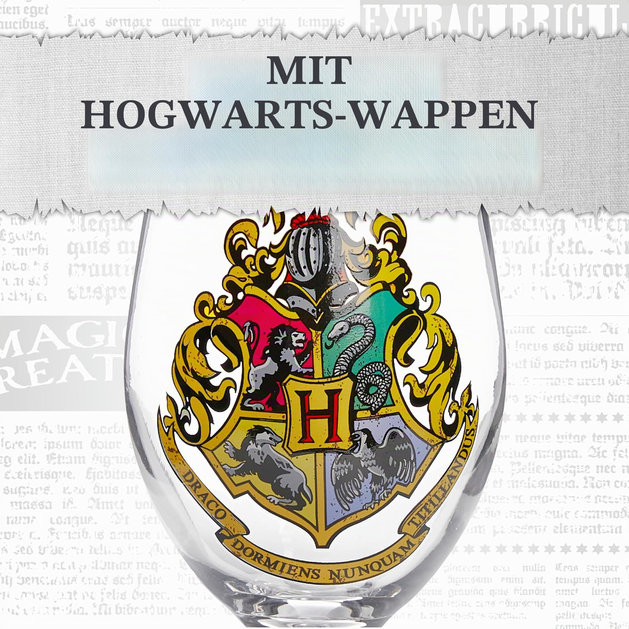 Paladone Drinkware Hogwarts Farbwechselglas Trinkglas 330ml