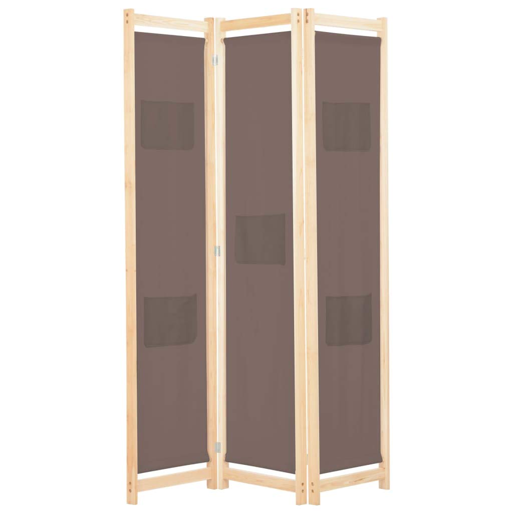 vidaXL Möbel Raumteiler Creme 5-teilig 200x170 cm Stoff