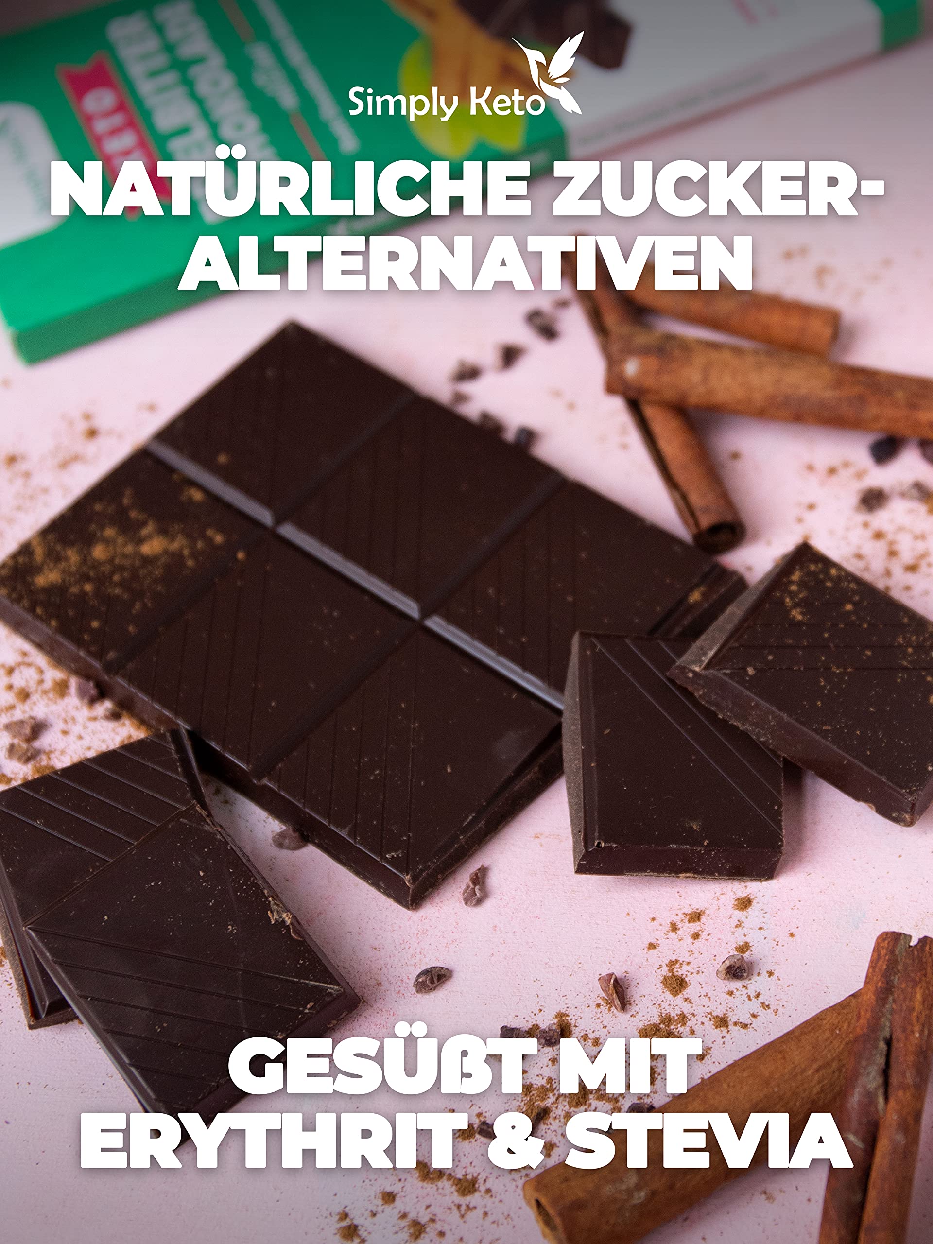 Simply Keto Schokolade Zimt 60% 125 g ohne Zucker