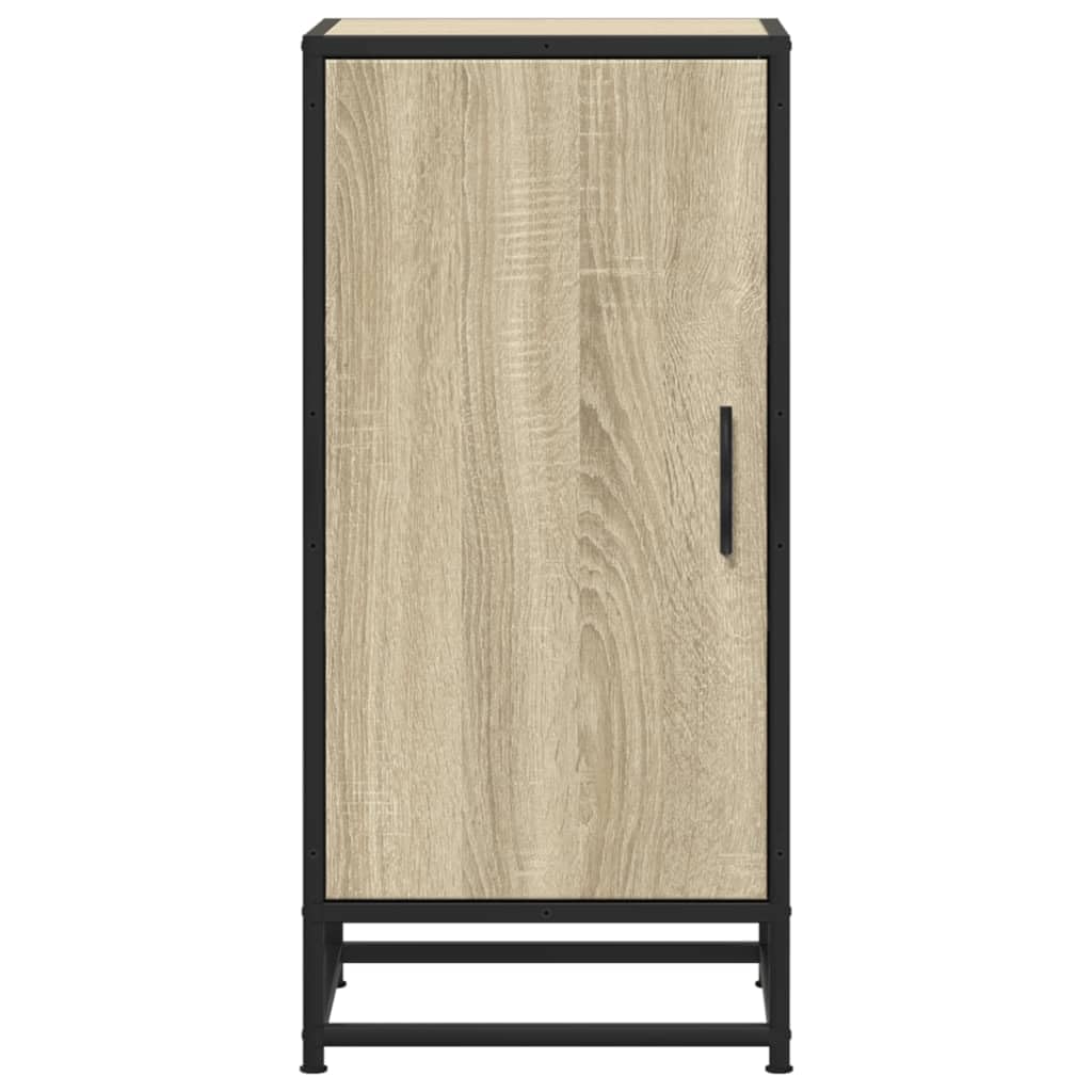 vidaXL Sideboard Sonoma-Eiche 35,5x35x76 cm Metallgestell