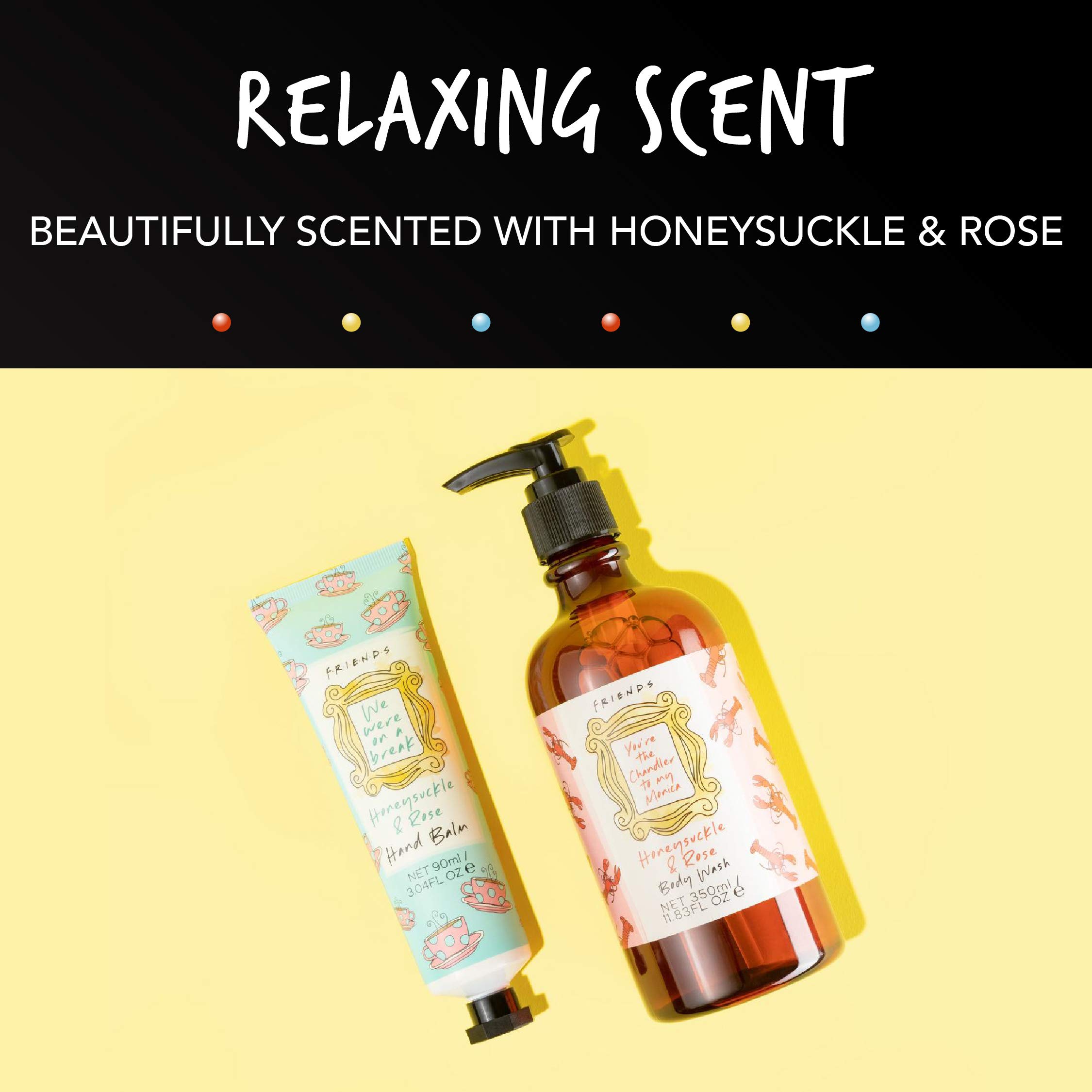 Paladone Friends Tips to Toes Pflegeset Honeysuckle Rose 350+90ml