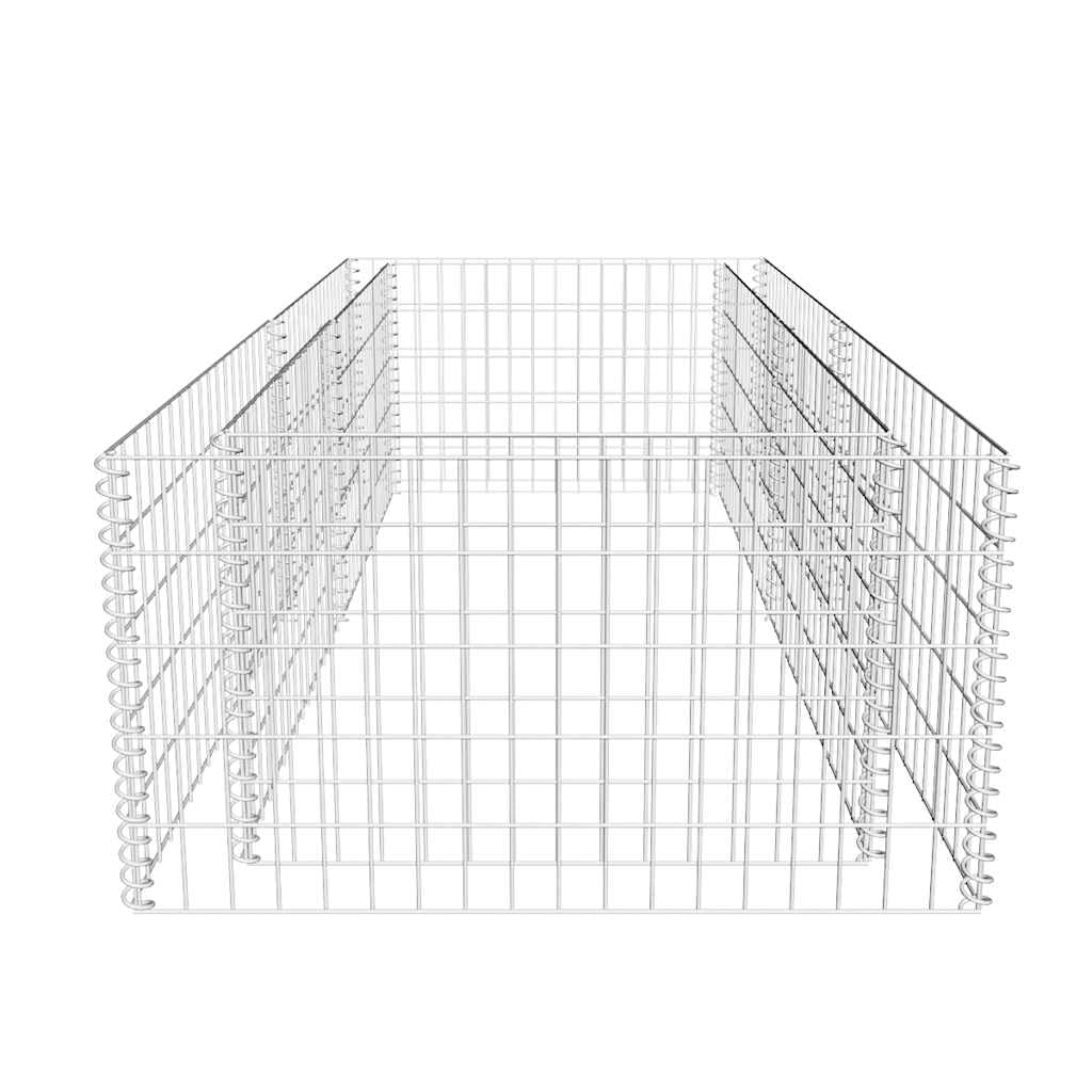 vidaXL Pflanzkübel Steinkorb 180x90x50 cm Gabione verzinkt